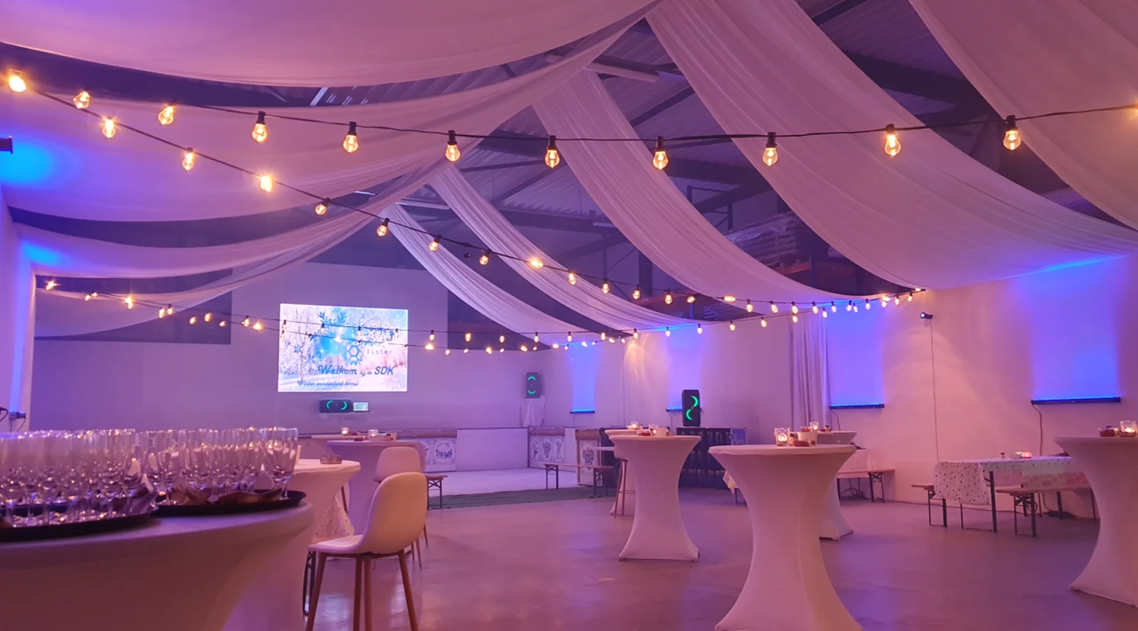 Het jaarlijkse Winterwonderland in de werkplaats van SDK Events